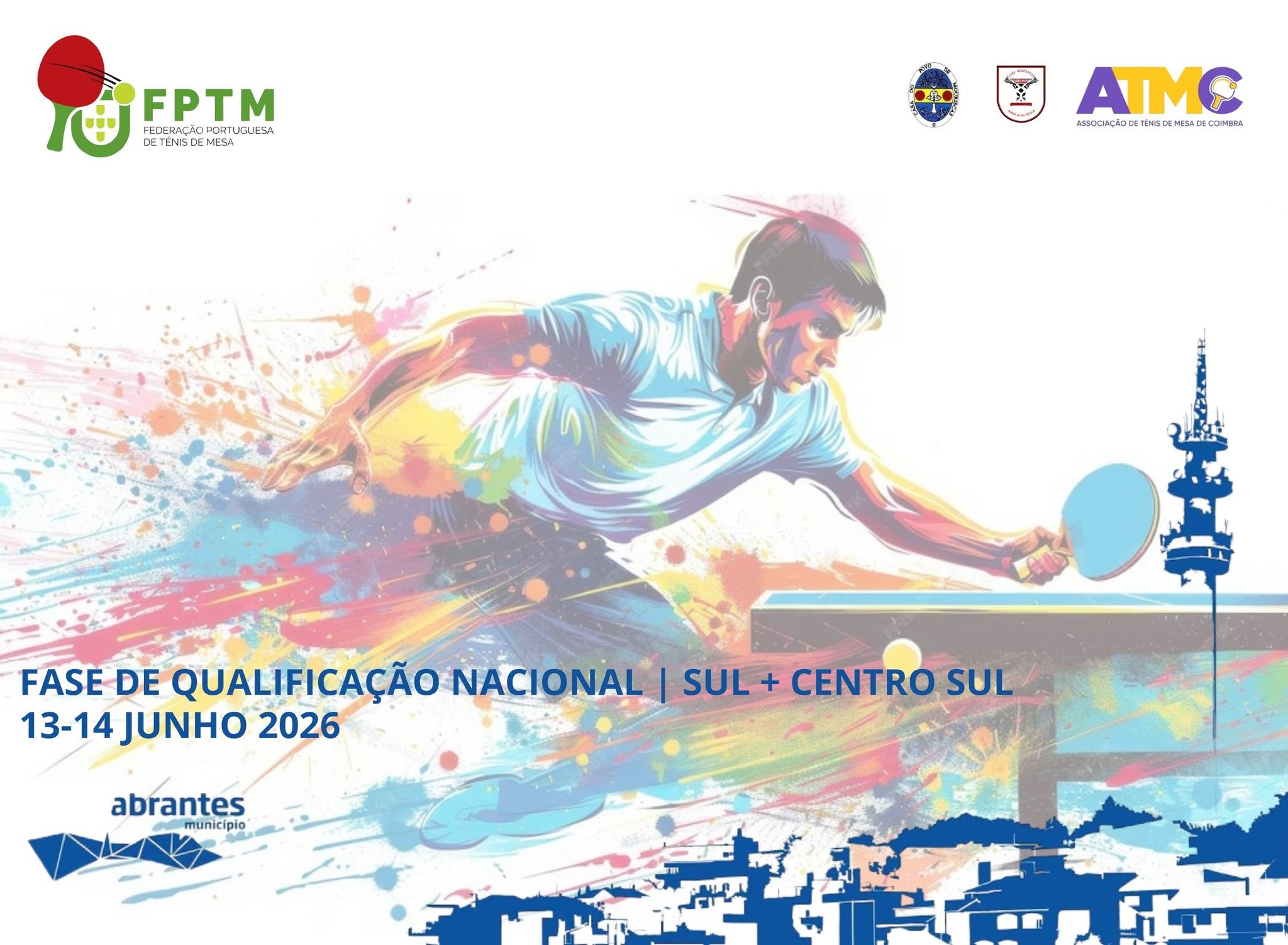 Cartaz da Fase de Qualificação Nacional Sul e Centro Sul em Abrantes